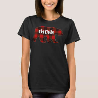 Red Play Mamma Buffalo Matching Family Mamma Pajam T Shirt