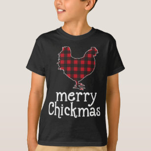 Red Play Merry Chickmas Funny julchicken L T Shirt