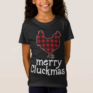 Red Play Merry Cluckmas jul Chicken Älskare T Shirt