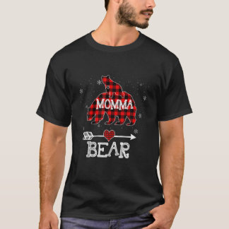 Red Play Momma Bear Baby Unge Matching Pajama Fami T Shirt