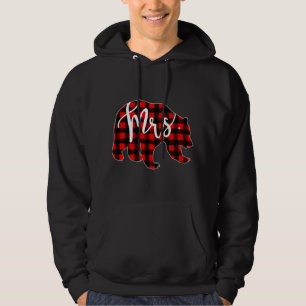 Red Play Mrs. Bear Matching Pajama Newlyed Marrie Hoodie