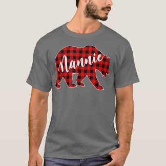 Red Play Nannie Bear Matching Buffalo Family Paja T Shirt
