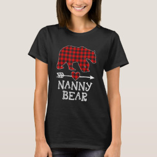 Red Play Nanny Bear Matching Pajama Familj T Shirt