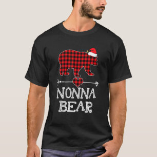Red Play Nonna Bear Matching Pajama-familjen T Shirt