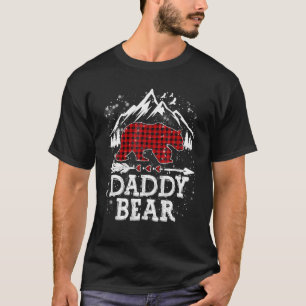 Red Play pappa Bear jul jul Pajama Matching T Shirt