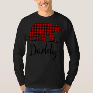 Red Play pappa Bear Shirt Matching Pajama Familj T