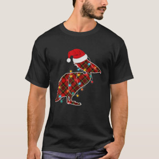 Red Play Pelican Bird jul Ljus Julafton Pajam T Shirt