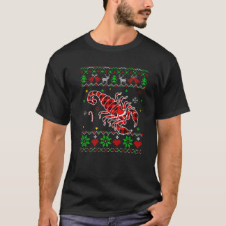 Red Play Scorpion Santa Ugly jul Sweater Pa T Shirt