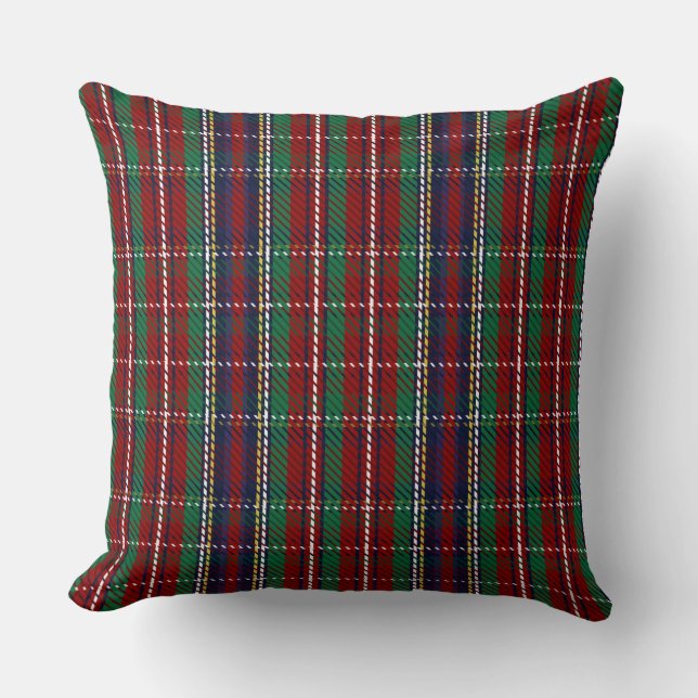 Red Play Scottish Flanals Skriv ut Kudde (Framsida)