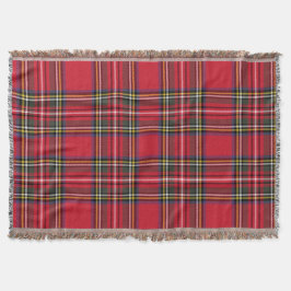 Red Play Scottish Tartan Helgdag Filt