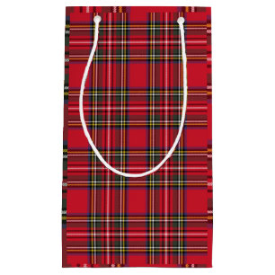 Red Play Scottish Tartan Helgdag Gift Bag
