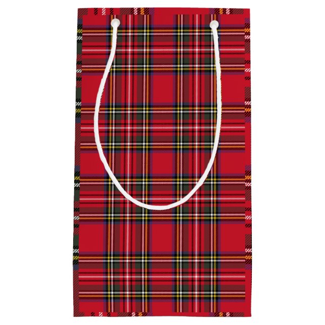 Red Play Scottish Tartan Helgdag Gift Bag (Framsidan)