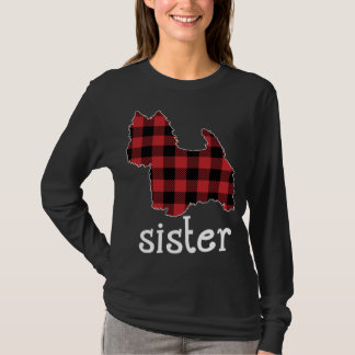 Red Play Sister Westie jul Pappa Matching Fam T Shirt