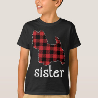 Red Play Sister Westie jul Pappa Matching Fam T Shirt