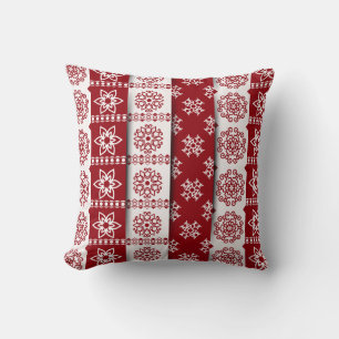 Red Play Snowflake-julklapp Kudde