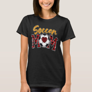 Red Play Soccer Mamma Lycklig Mors dag T Shirt