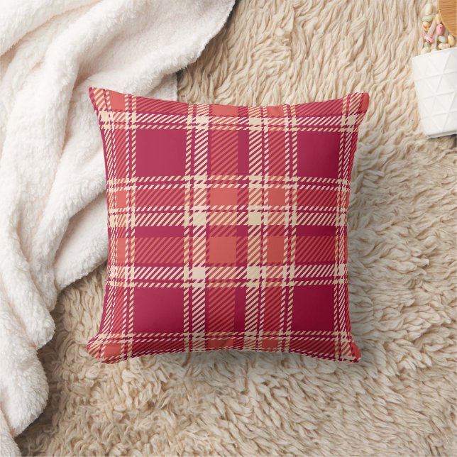 Red Play Tartan Kudde (Filt)