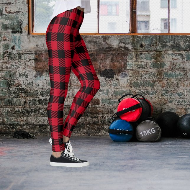 Red Play Tartan Leggings (Skapare uppladdad)