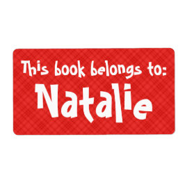 Red Play "this Bok Tillhör to"-etikett Fraktsedel