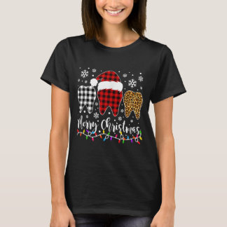 Red Play Tooths God jul T Shirt