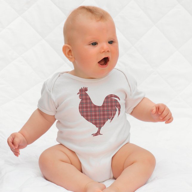 Red Play Tupp T Shirt (plaid red rooster
)