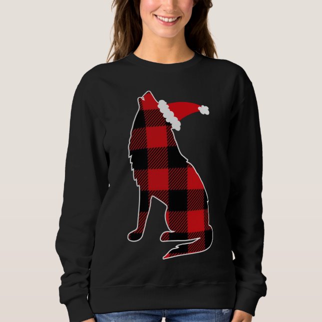 Red Play Varg Santa Hat jul Pajama Varg Lov T Shirt (Framsida)