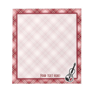Red Play Violin Anteckningsblock