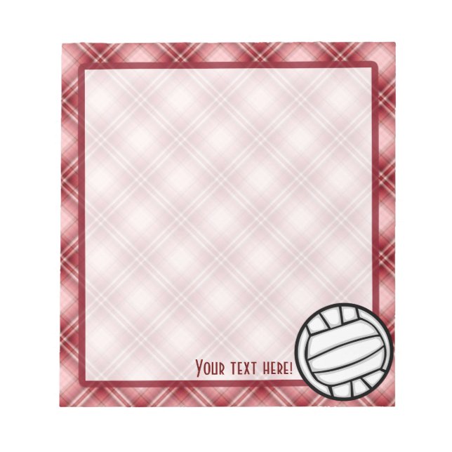 Red Play Volleyball Anteckningsblock (Framsida)