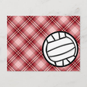 Red Play Volleyball Vykort