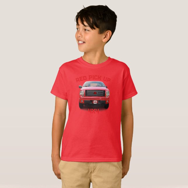 RED PLOCKA UP T SHIRT (Hel framsida)