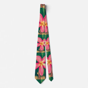 Red Plumeria Mönster Slips