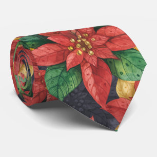 Red Poinsettia Jul Helgdag Slips