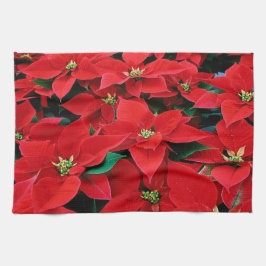 Red Poinsettia Kökshandduk