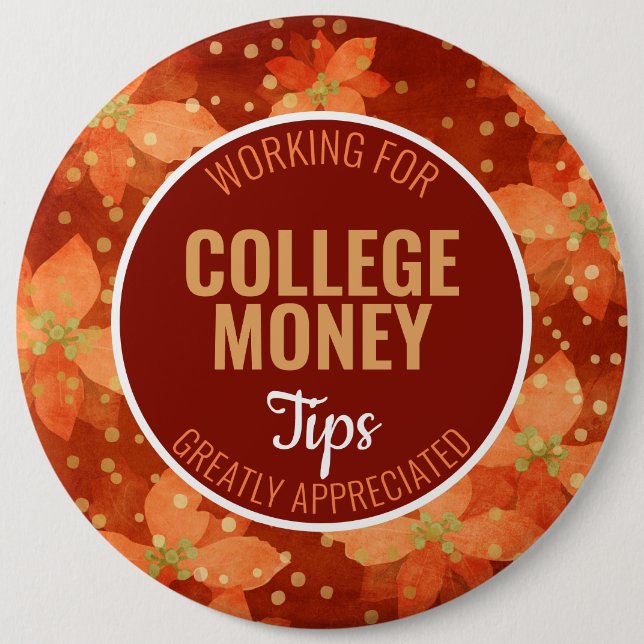 Red Poinsettia | Uppskattade tips | Akademiskt kap Knapp (Framsida)