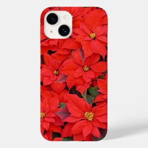 Red Poinsettias I Julens Helgdag Blommigt Photo