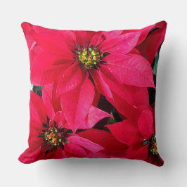 Red Poinsettias Kudde