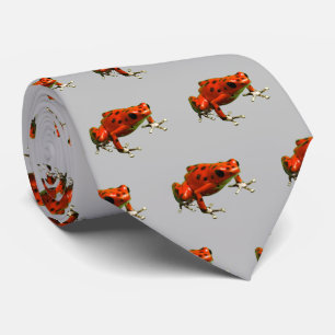 Red Poison Dart Frog Neck Tie Slips