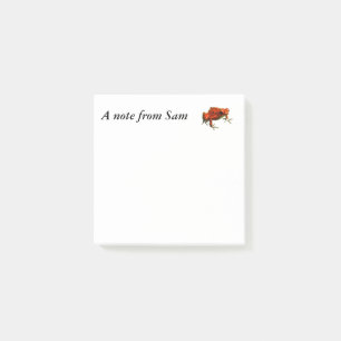 Red Poison Dart Frog Post-it Block