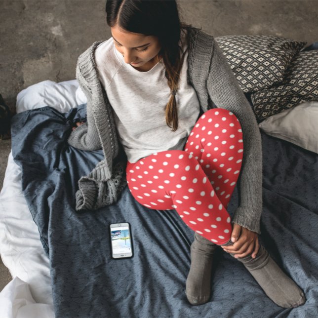 Red Polka Dot Leggings (Skapare uppladdad)