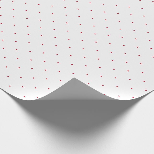 Red Polka Dot Presentpapper (Hörn)