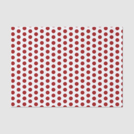 Red Polka Dot-vävnadspapper
