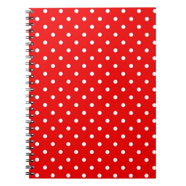 Red polka dots anteckningsbok (Framsidan)
