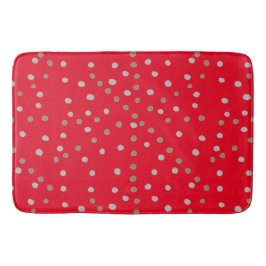 Red Polka dots Badrumsmatta