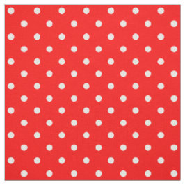 Red Polka dots Fabric Tyg
