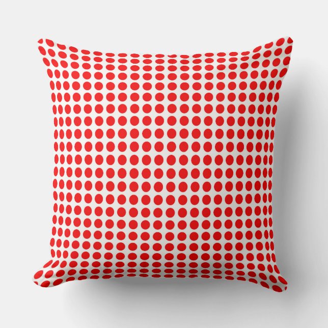 Red Polka Dots Kudde (Framsida)