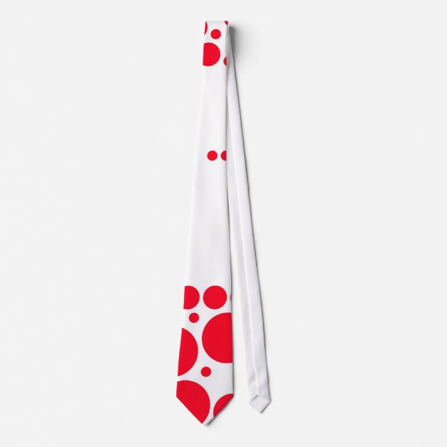 Red Polka dots Mönster Art Design Slips (Framsida)