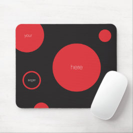 Red Polka dots Mousepad Musmatta