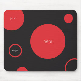 Red Polka dots Mousepad Musmatta