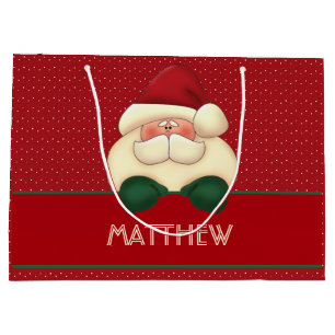 Red Polka dots och Santa med eget namn