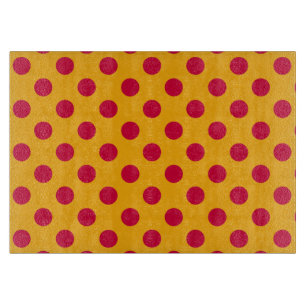 Red polka dots på gult